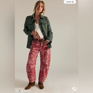 Free People Good Luck Barrel Jeans